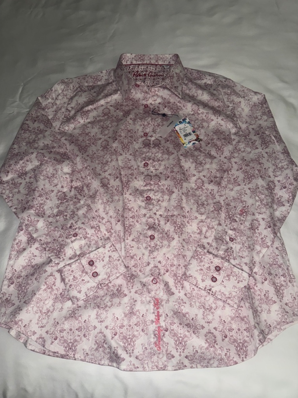 Robert Graham Pink and White Floral Button-Down Shirt